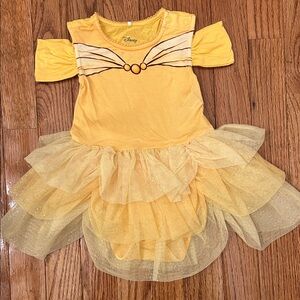 Posh Peanut x Disney Yellow Belle Costume Tutu Dress-18-24M